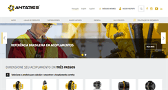 Desktop Screenshot of antaresacoplamentos.com.br