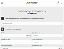 Tablet Screenshot of antaresacoplamentos.com.br
